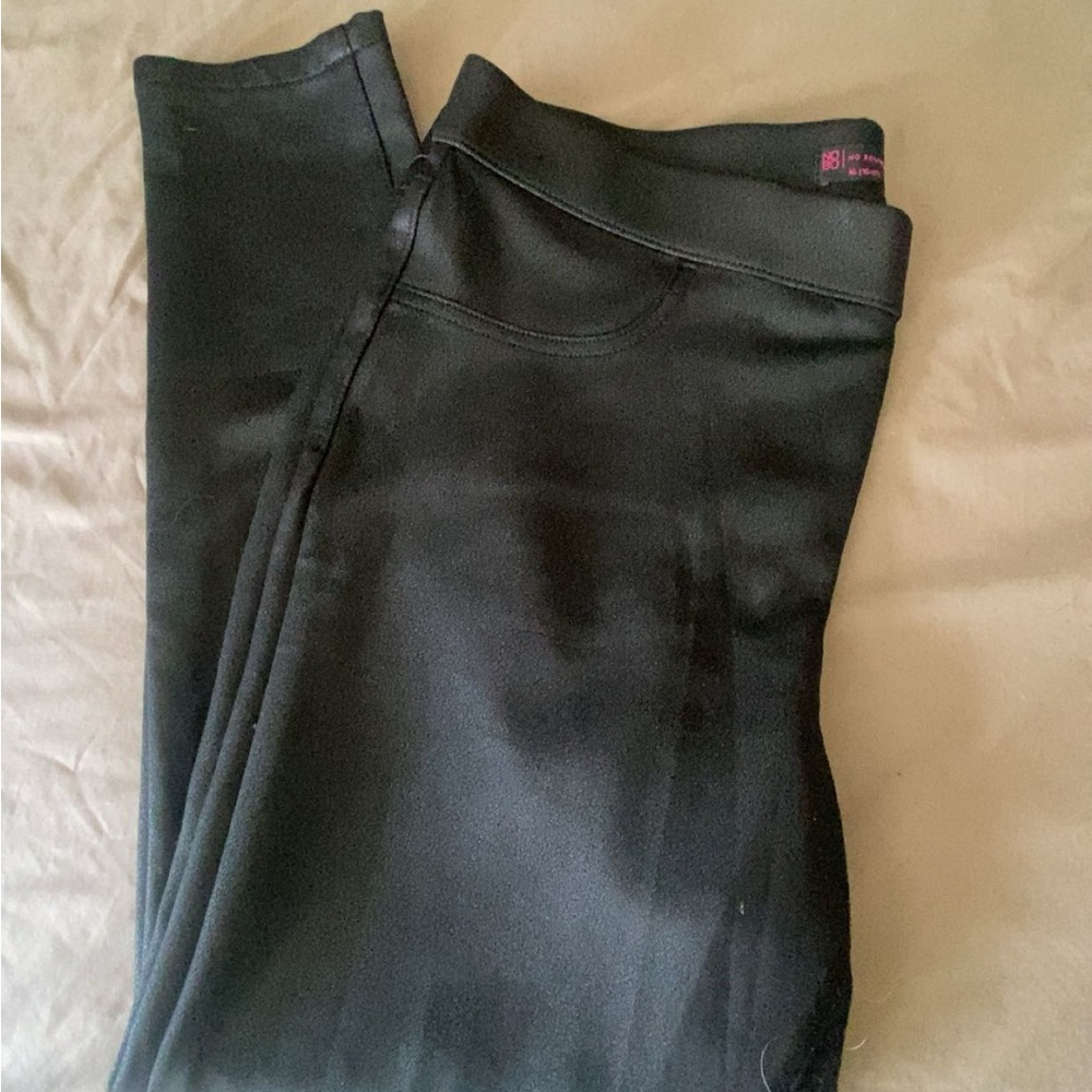 No Boundaries Black Pleather Leggings